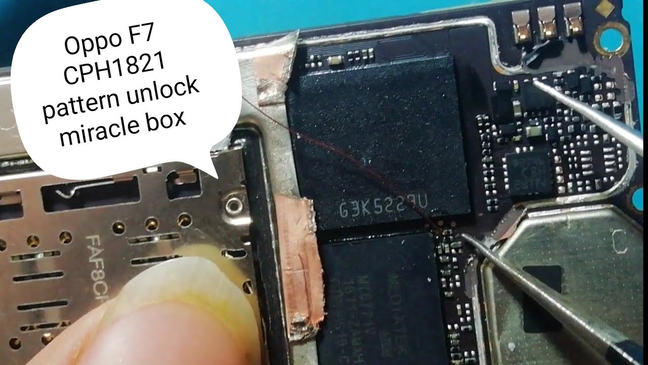 Oppo F7 CPH 1821 pattern unlock miracle box oppo F7 new secure pattern unlock