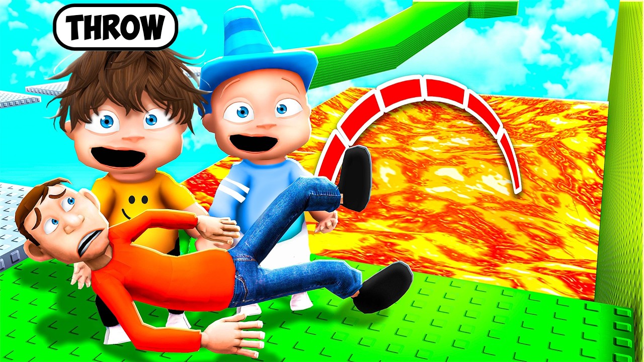 Троллинг моего ПАПАШКИ в Roblox HUG TOWER!
