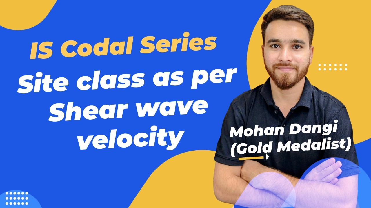 IS-1893-2025 Part-1 | Site Class as per new code | Site class as per Shear wave velocity #earthquake