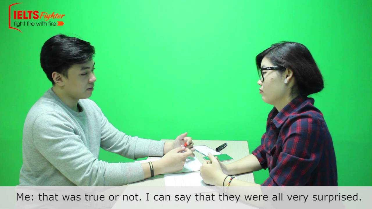 Mô phỏng bài thi IELTS Speaking thật ngày 19/04/2016 + Tips