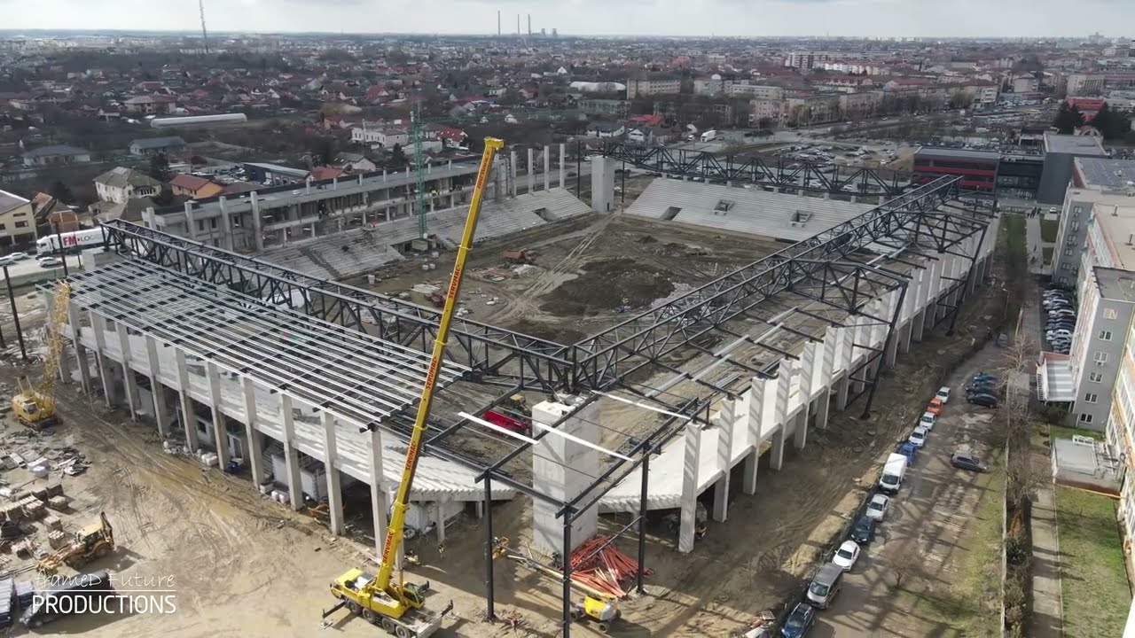 Stadionul „Eroii Timișoarei” - Stadiu lucrări 25.02.2026