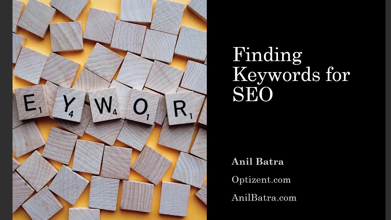 Finding keywords for Search Engine Optimization using Google Analytics