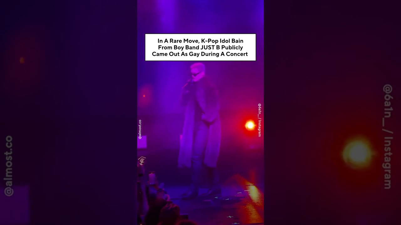 In A Rare Move, K-Pop Idol Bain From Boy Band JUST B Publicly Came Out As Gay During A Concert