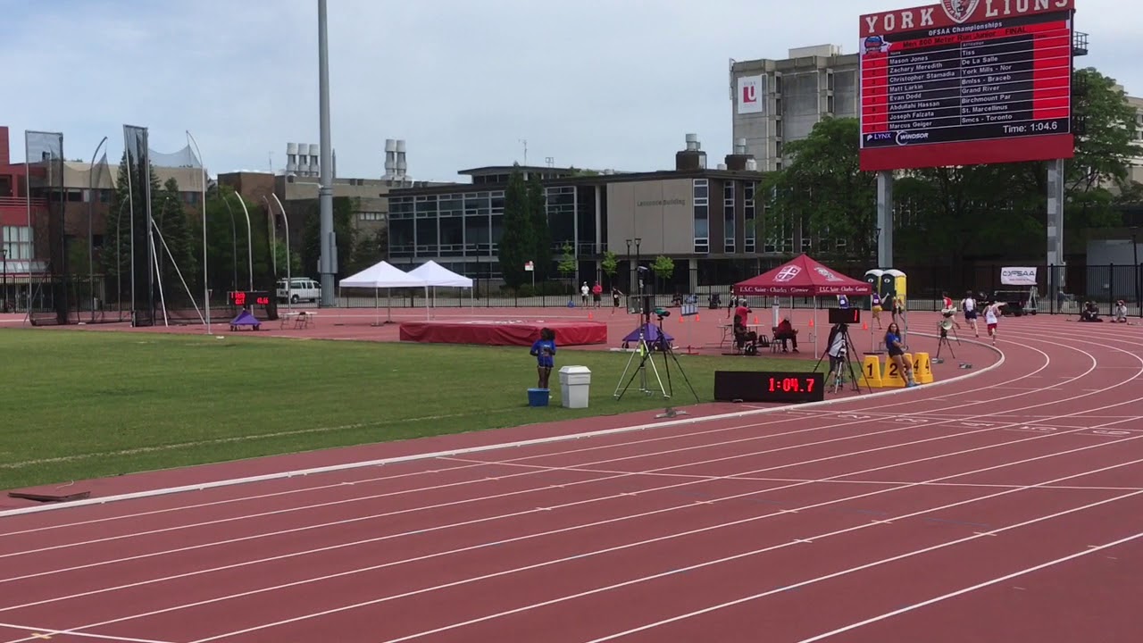 OFSAA 2018 Junior Boys 800m final *Abdullahi Hassan new OFSAA record! 🔥*