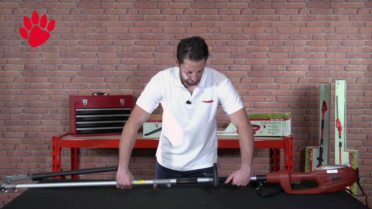 Grizzly Electric Long Reach Hedge Trimmer EHS 900 L assembly guide