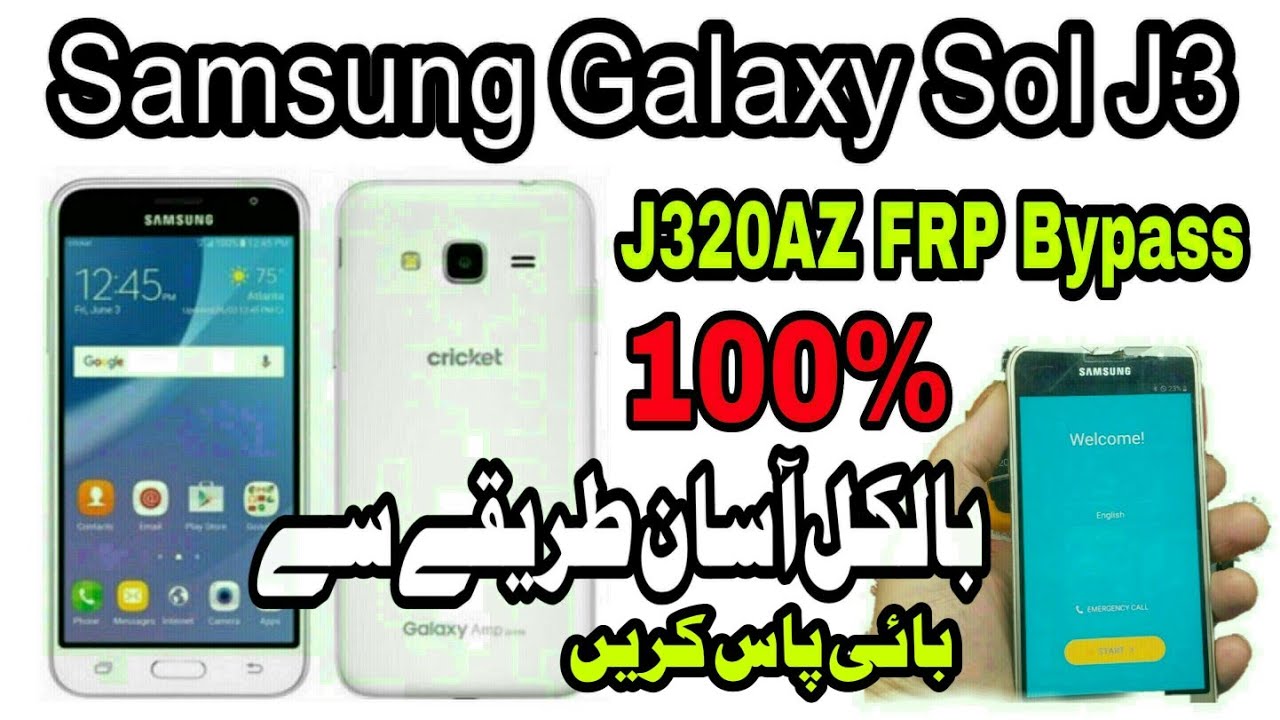 Samsung Galaxy Sol Cricket J3 (2016) SM-J320AZ Frp Bypass Google Acount 100% Tested Solution