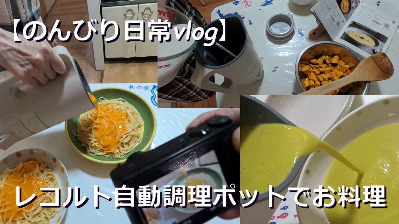 【のんびり日常vlog】レコルトさんの自動調理ポットで３種類の料理に挑戦