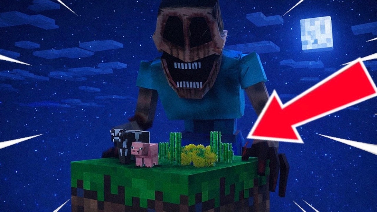 MAKING A FARM ON SCARY ONE BLOCK!!