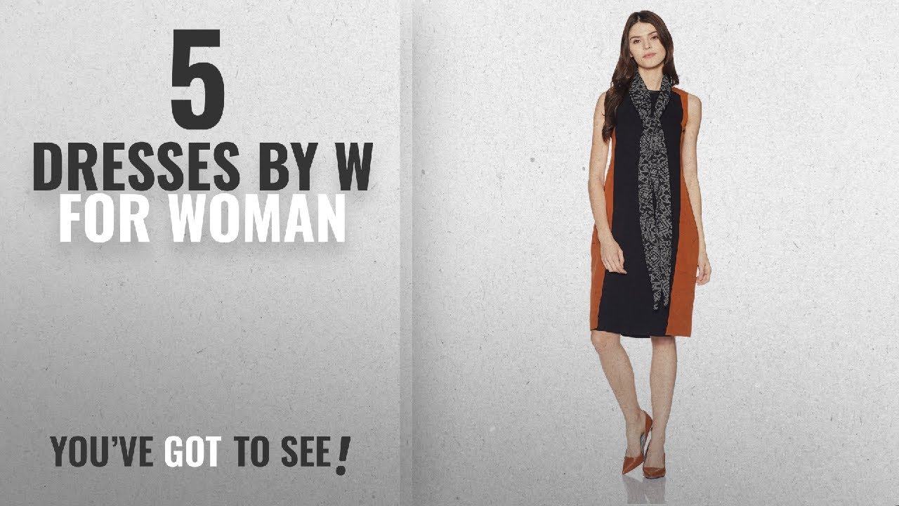 Top 10 W For Woman Dresses [2018]: W for Woman Women's A-Line Dress
