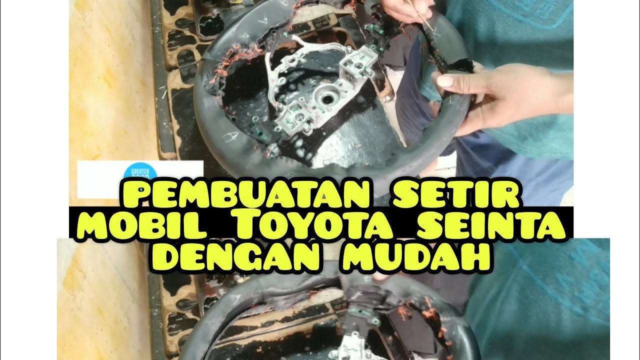 pembuatan kulit setir TOYOTA seinta dengan mudah#pembuatanbaru #servicejok #reparasi #servicesofa