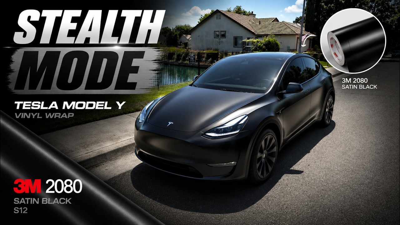 #diy Tesla Model Y #3m Satin Black