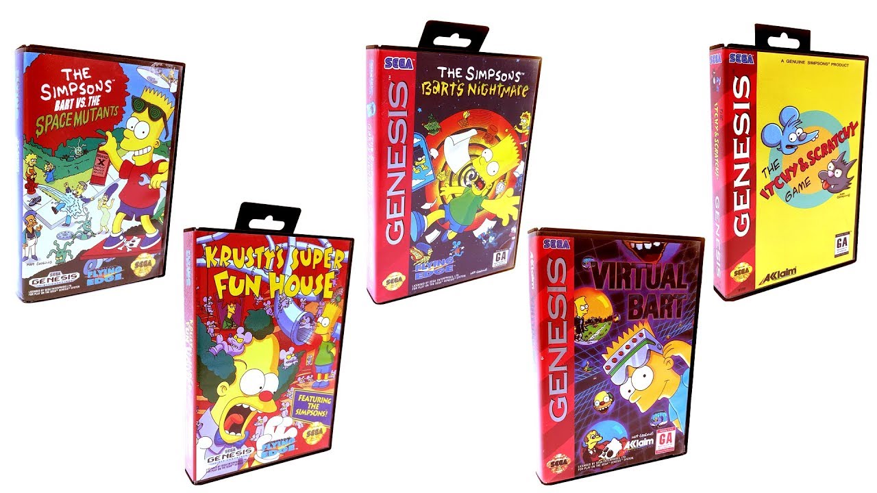 Every Simpsons Game on Sega Genesis - A Brief History