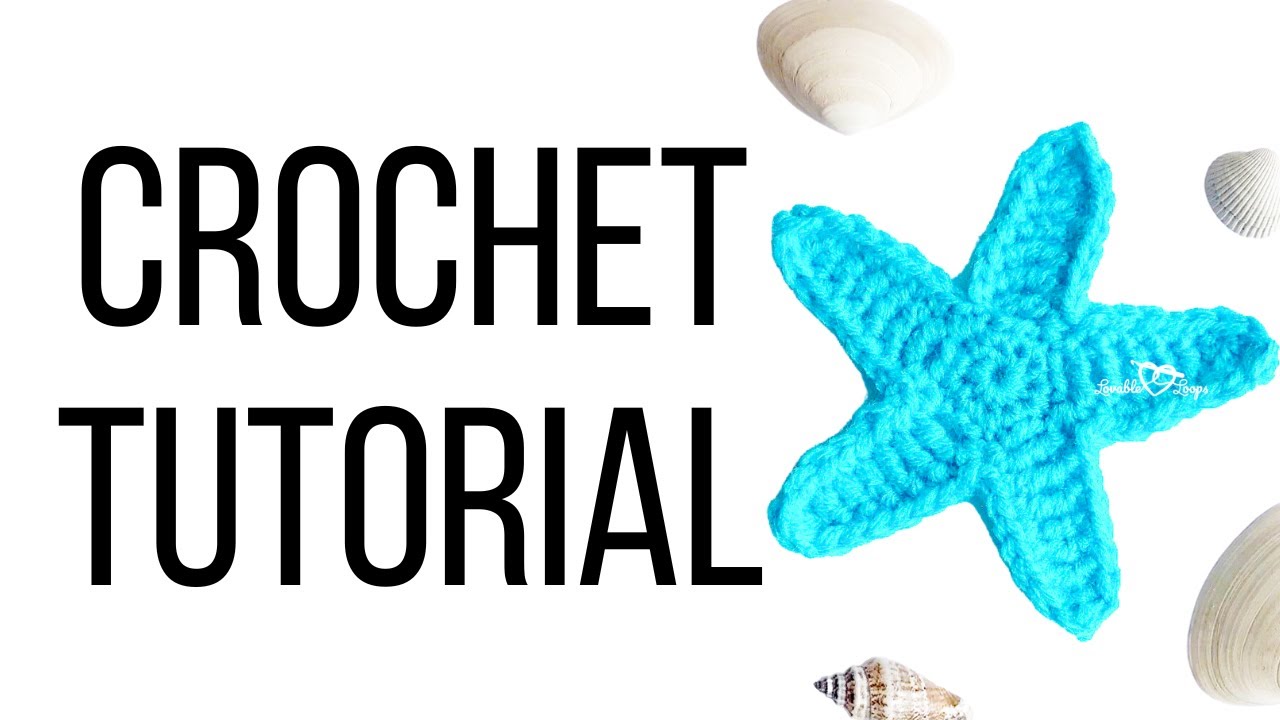 Crochet Starfish Applique Tutorial