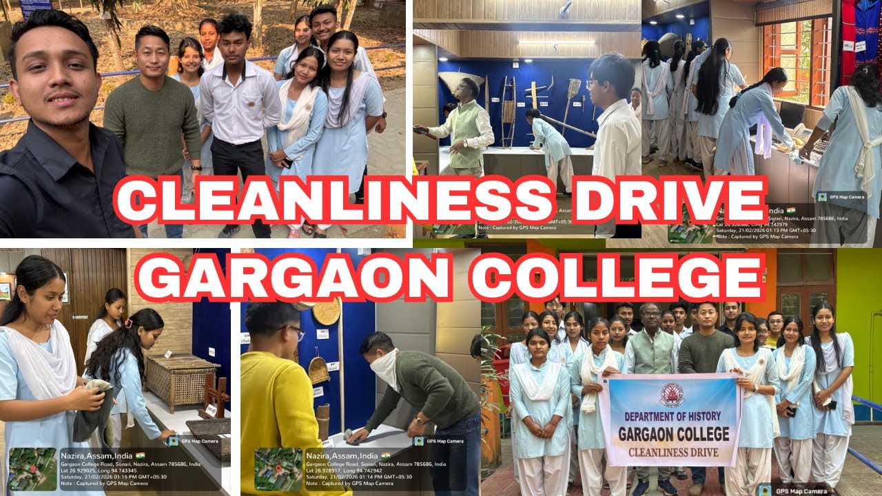 Cleanliness Drive Gargaon College Department of History #gargaoncollege #adventurousprofessor 