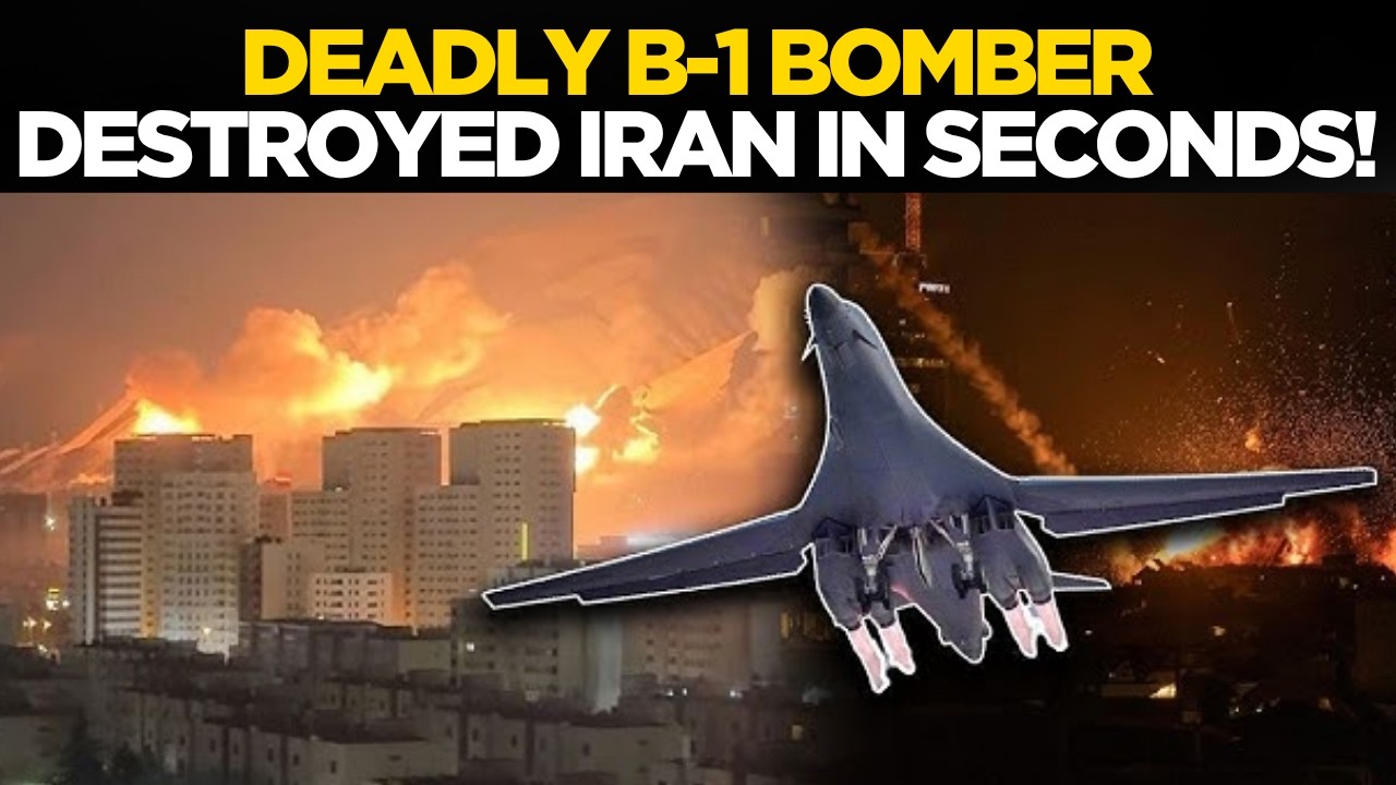 US-Iran War LIVE: Trump Unveils DEADLY B-1 Bomber As Attacks On Iran Intensify | Trump Live
