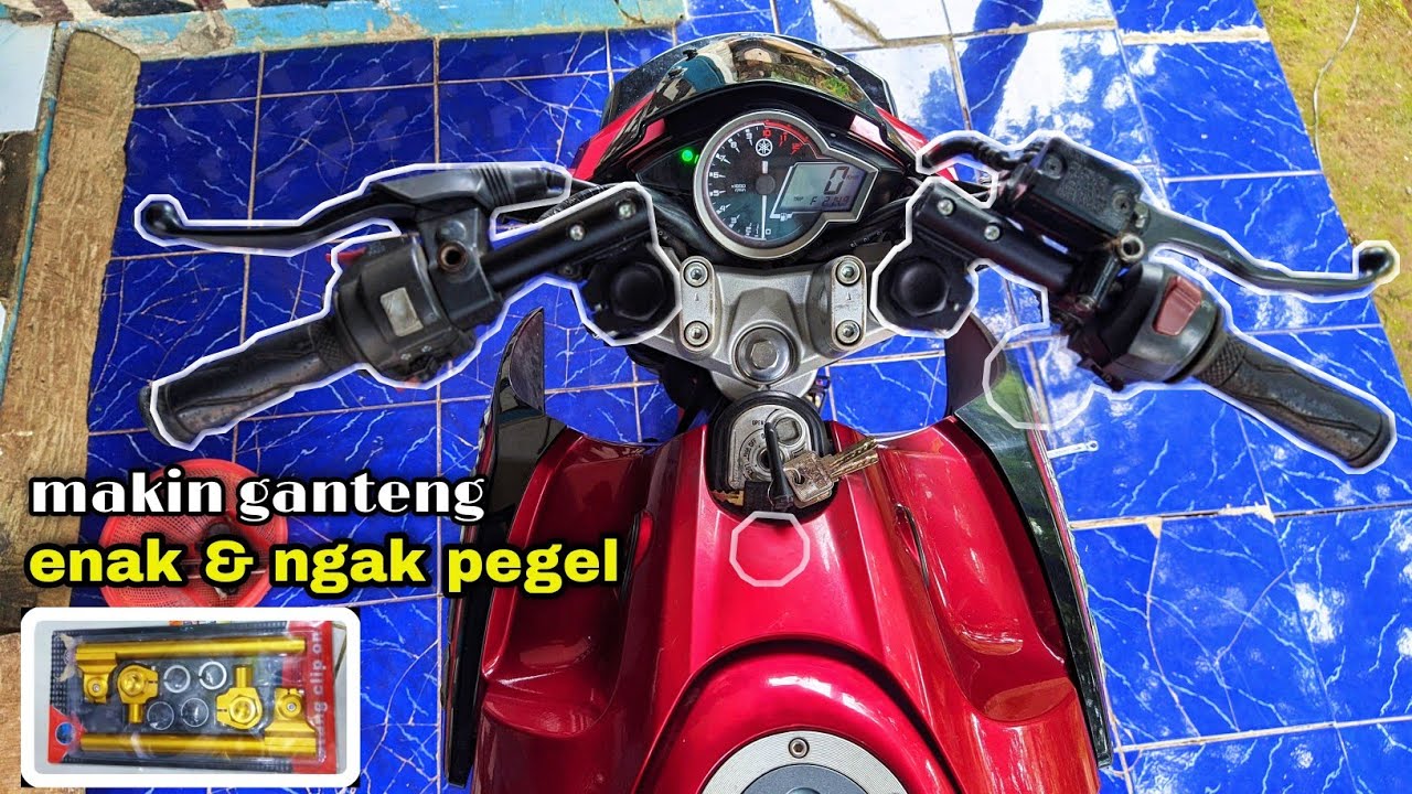 tutorial pasang setang jepit universal di motor vixion