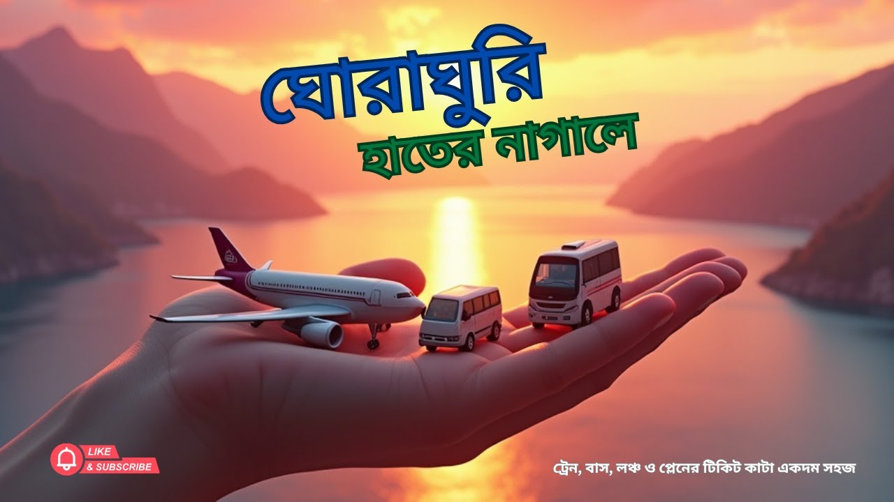 How to Book Online Tickets । Bus, Train, Launch & Plane✈️🚍🛳️