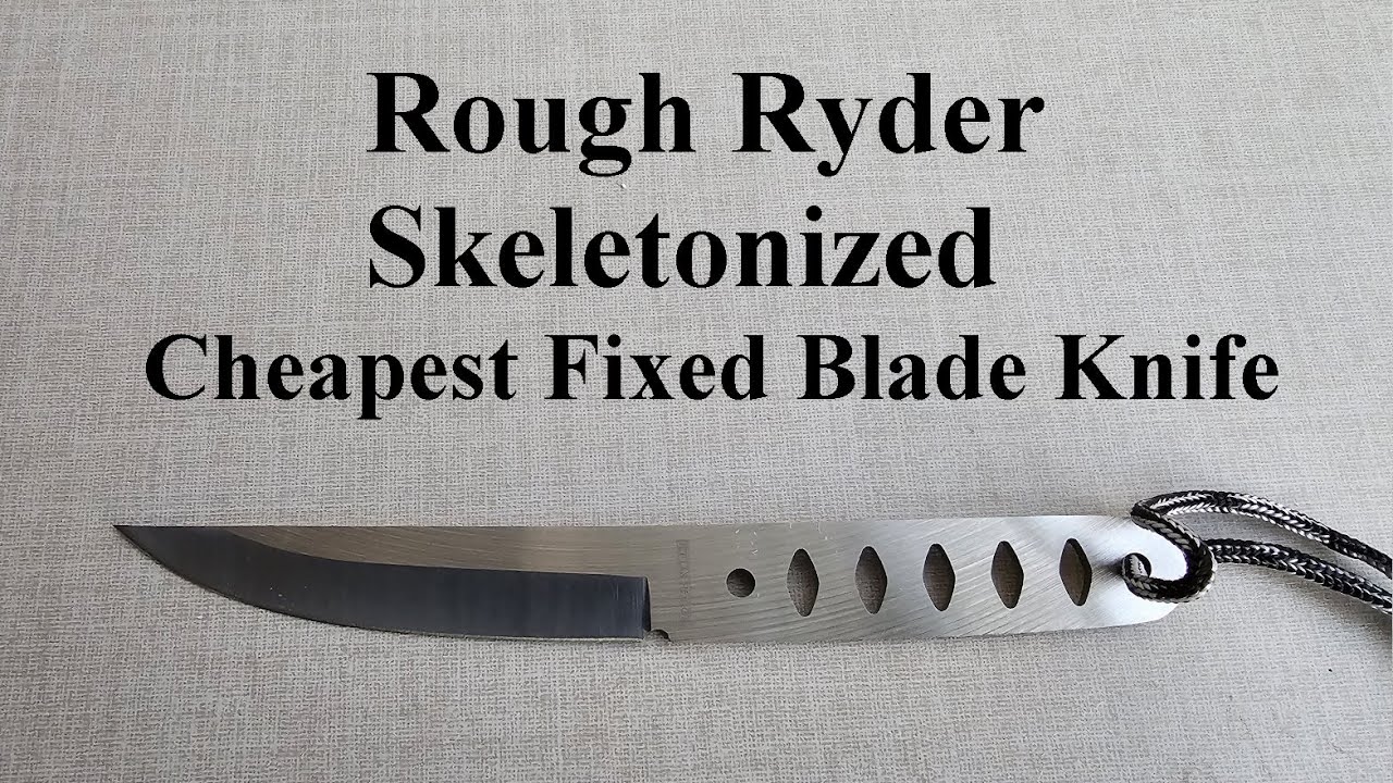 Rough Ryder Skeletonized Fixed Blade Knife