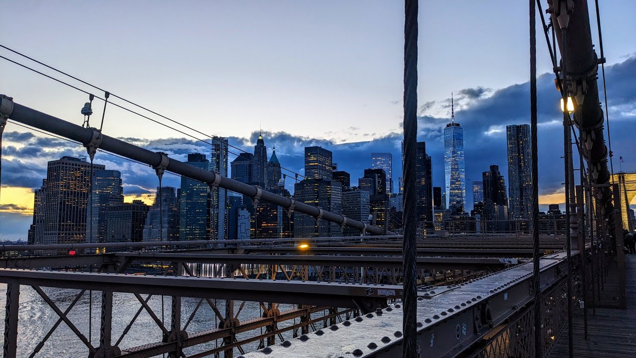 🔴 NYC LIVE: Walking over Brooklyn Bridge, Ferry Ride, exploring Civic Center and Dumbo