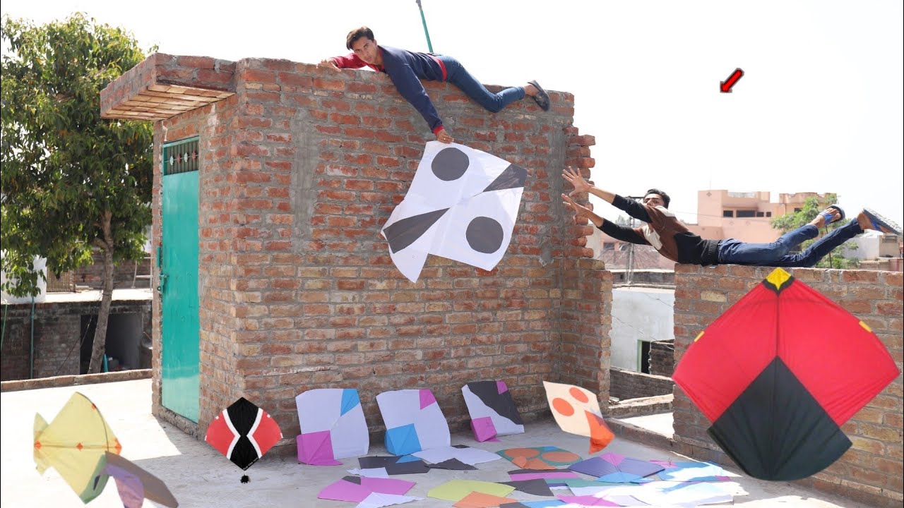 Kite Cutting And Fight | Beautiful Kite | Patangbazz