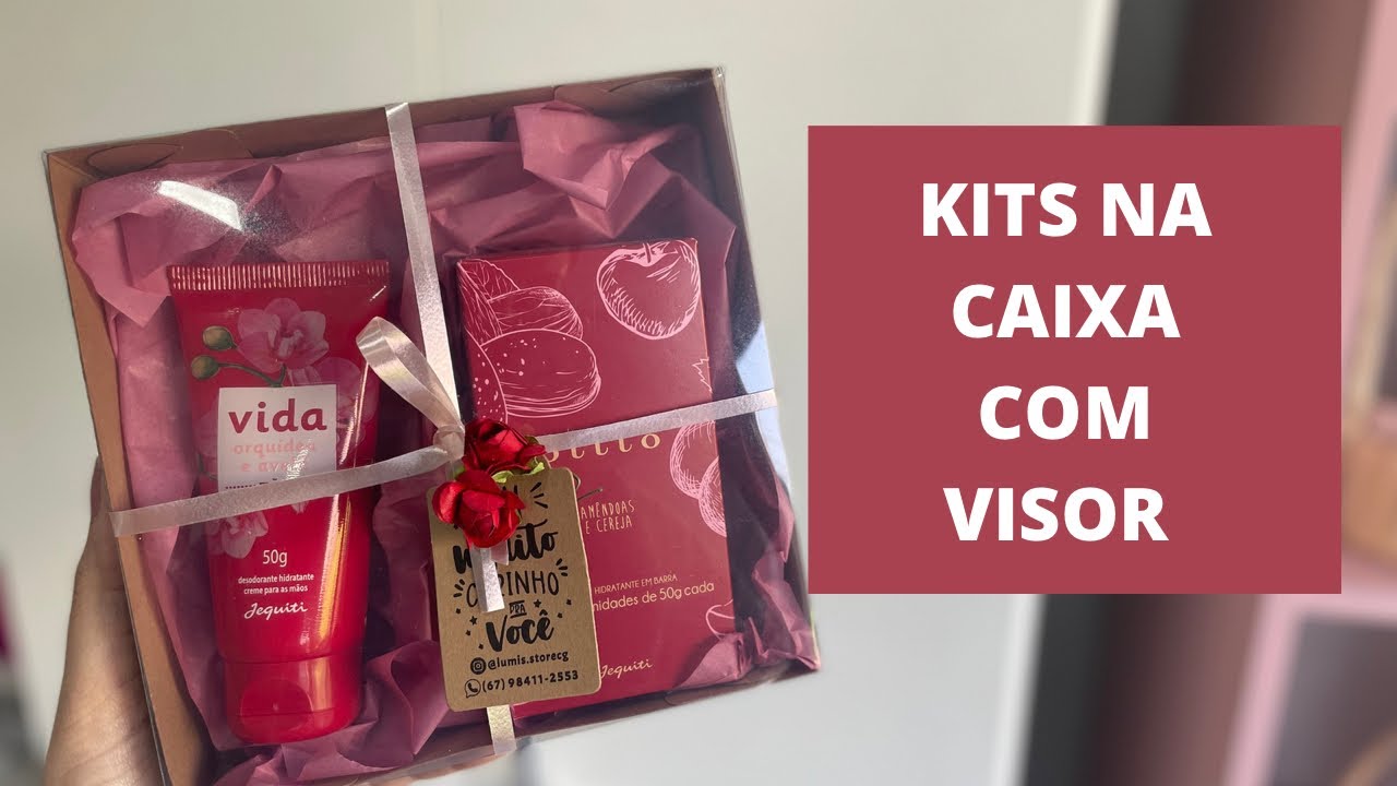 KITS NA CAIXA COM VISOR DE ACETATO A PARTIR DE R$ 25,00