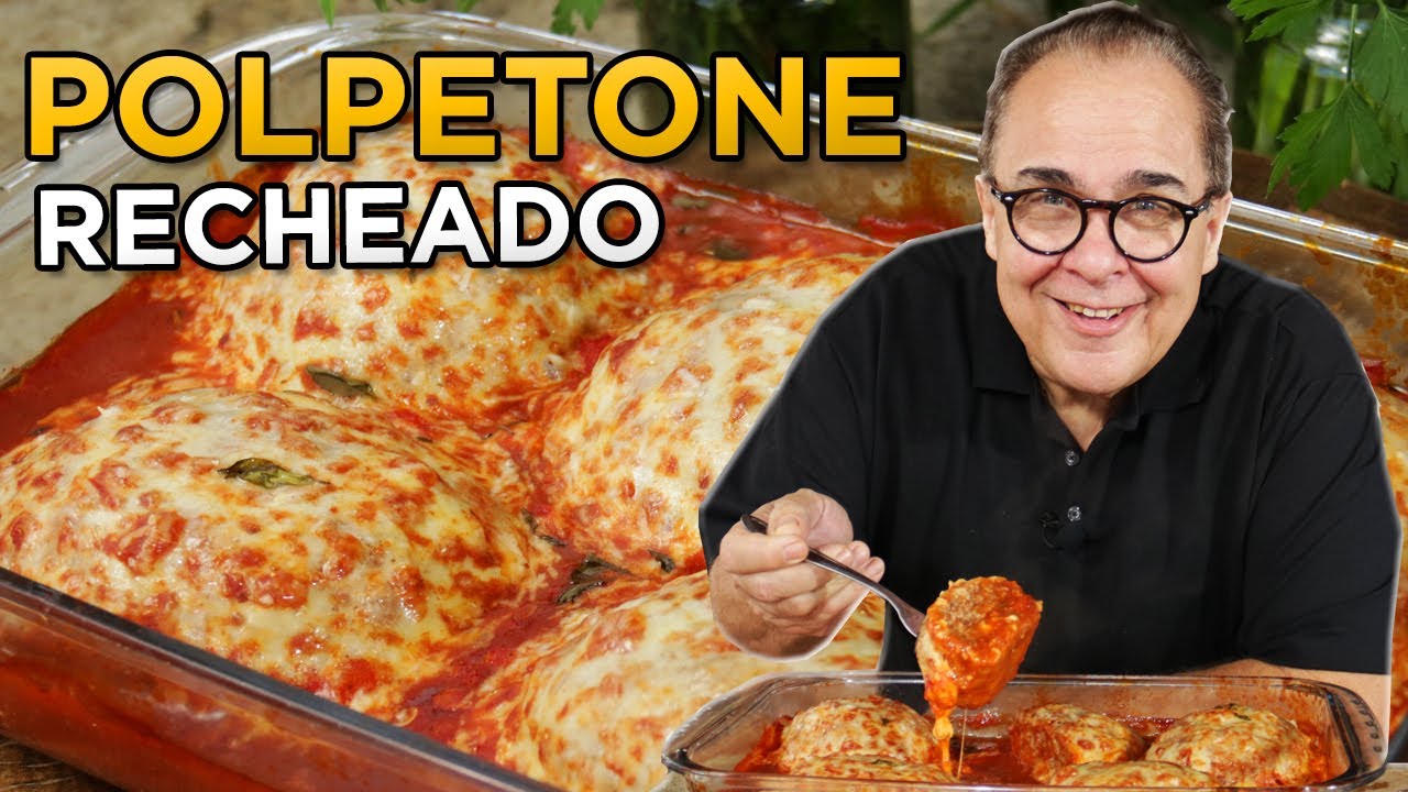 POLPETONE RECHEADO COM QUEIJO - PARA QUEM AMA PARMEGIANA! CHEF TAICO