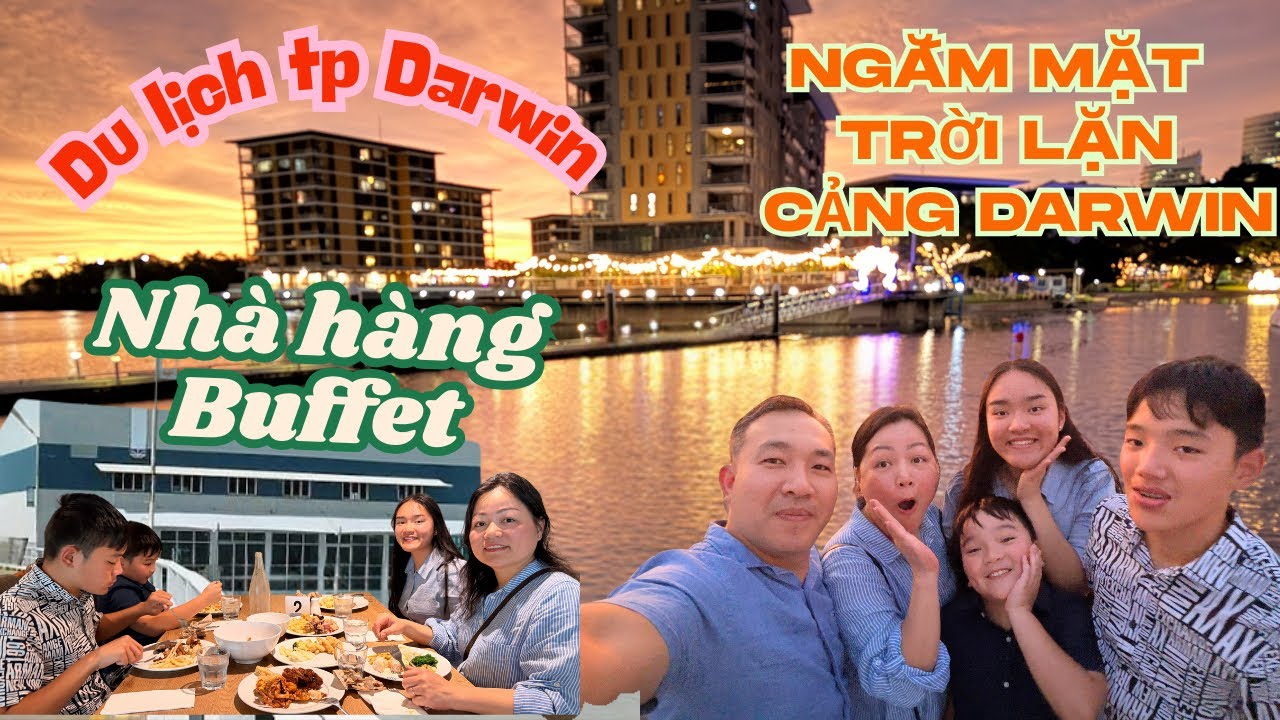 🇦🇺Du lịch ở Úc||VIỆN BẢO TÀNG CẢNG DARWIN BỊ ĐÁNH BOM,REVIEW NHÀ HÀNG BUFFET,NGẮM SUNSET CẢNG DARWIN