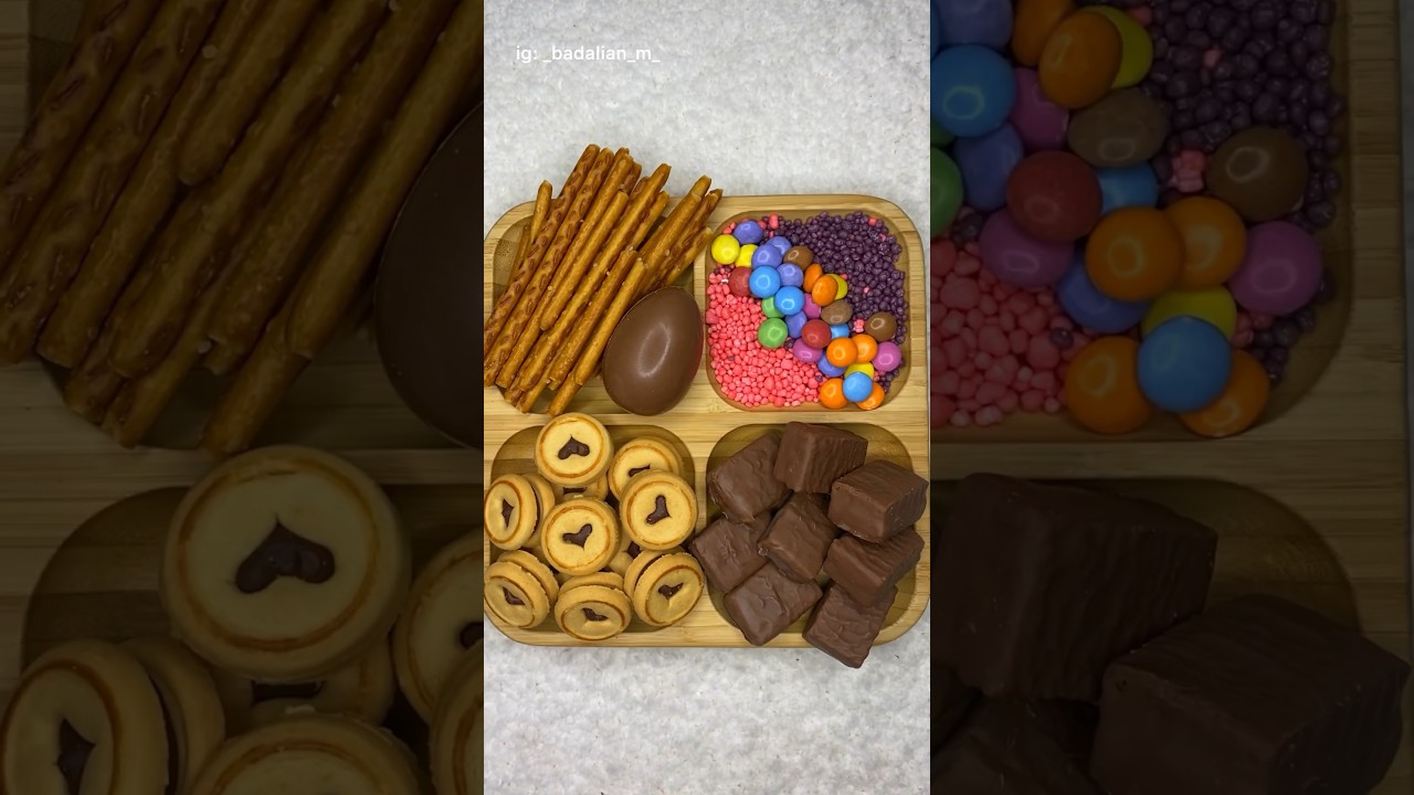 Any Snickers lovers?🙈 Filling platter asmr