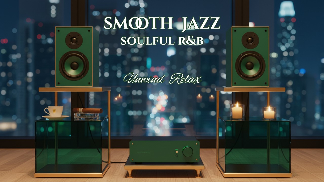 City Skyline Jazz | Relaxing Smooth jazz R&B  Soulful Music for Focus and Calm
