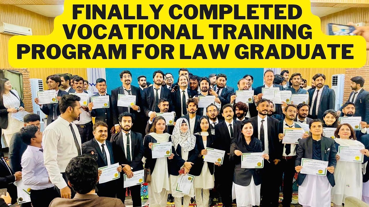 Finally Completed Vocational Training Program For Law Graduate ❤️