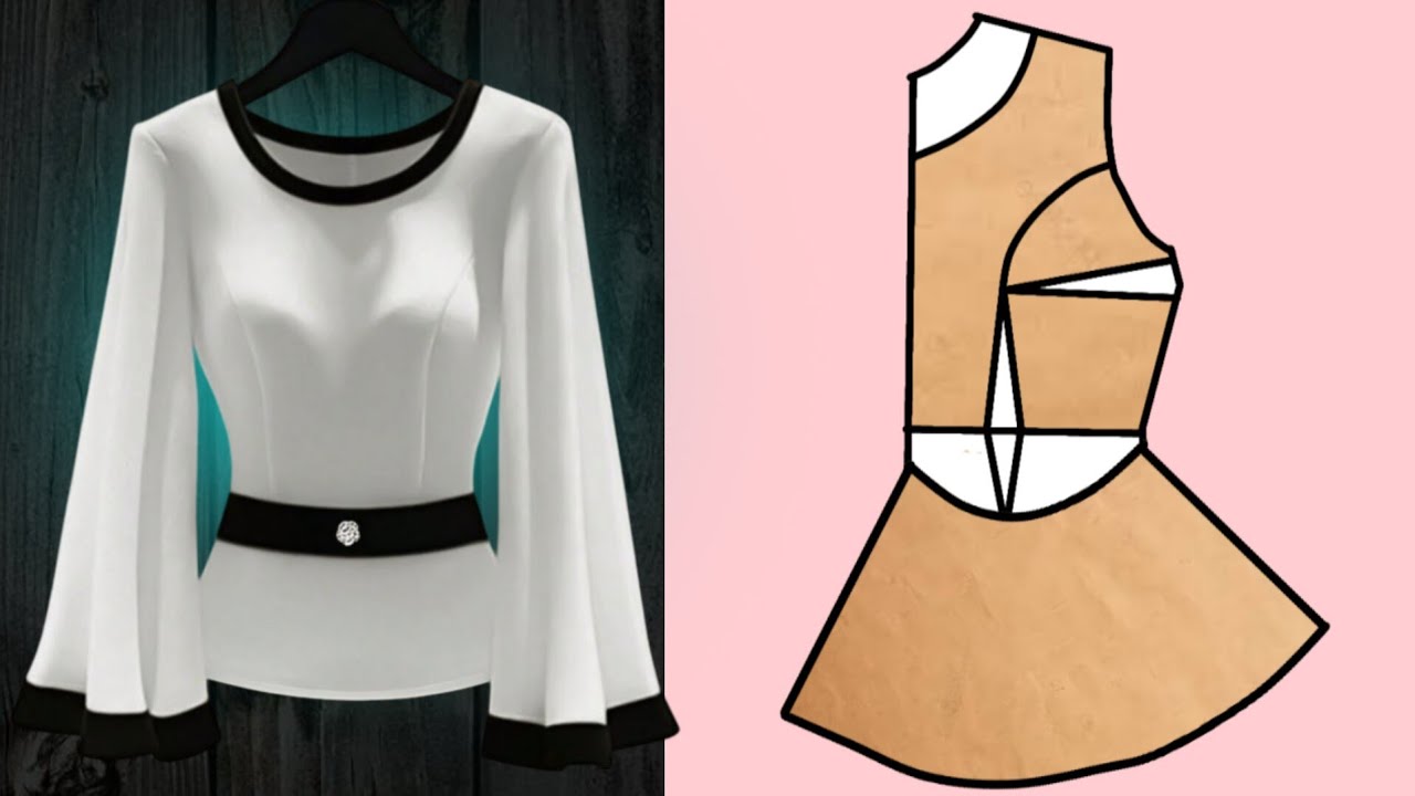 Patrón elegante de blusa para mujeres con estilo | Paso a paso fácil y detallado