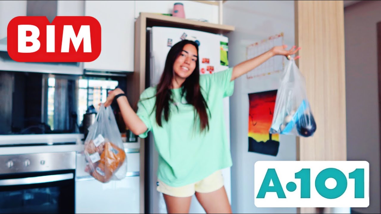 ÖĞRENCİ EVİ İÇİN UYGUN FİYATLI SAĞLIKLI MARKET ALIŞVERİŞİ 💚 BİM, ŞOK, A101 (tek kişilik alışveriş)