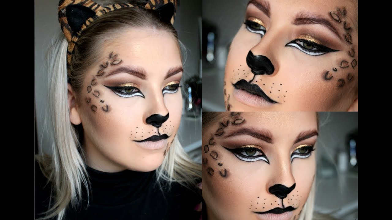 Leopard makeup for Halloween or dress up! HALLOWEEN 2015