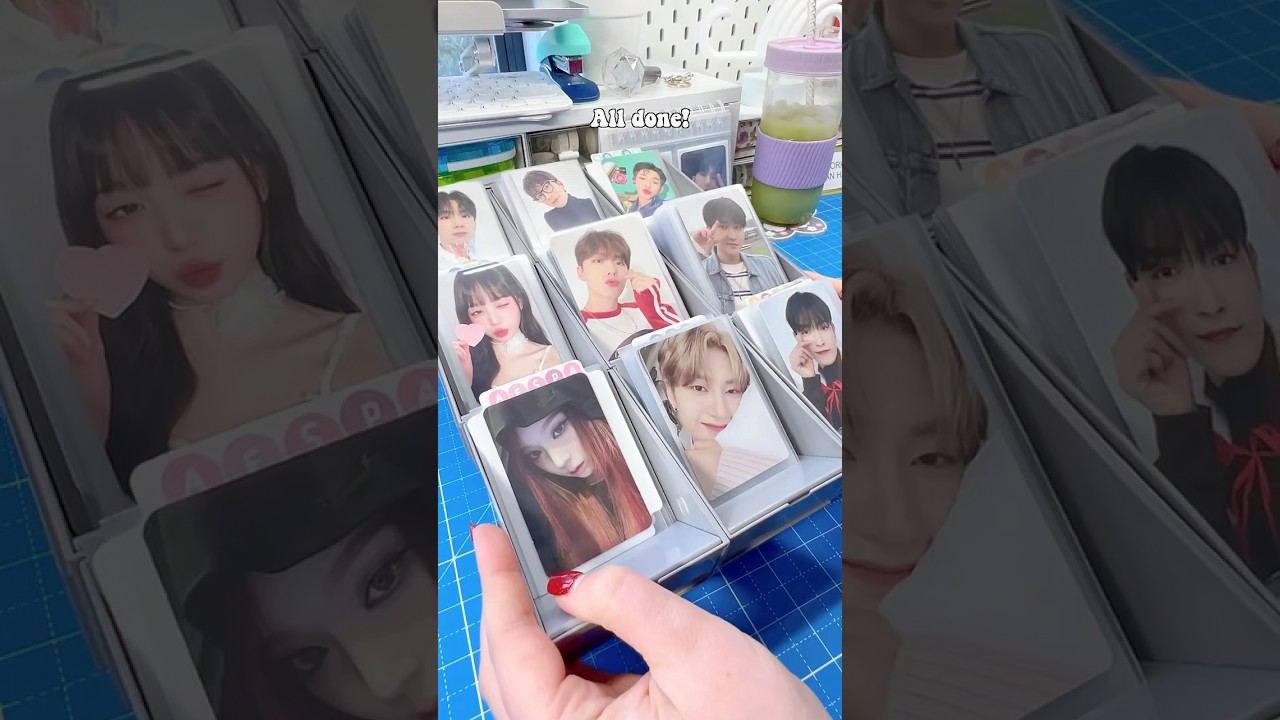 Sort 200 kpop photocards with me! 🫶🏼 