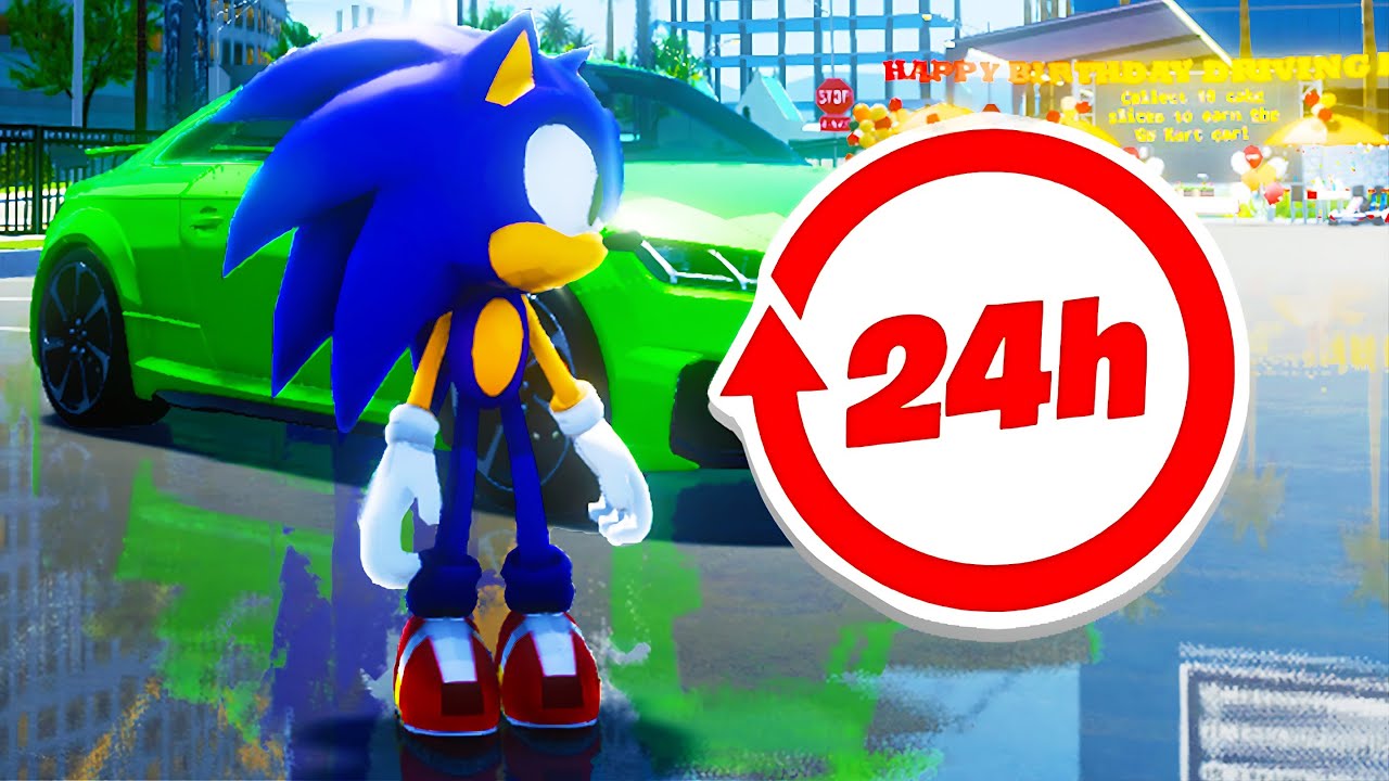 I SPENT 24 HOURS IN ROBLOX DRIVING EMPIRE