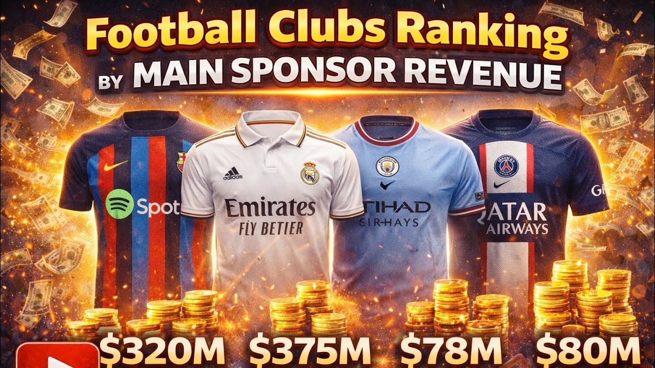 Football Clubs Ranking by Main Sponsor Revenue 