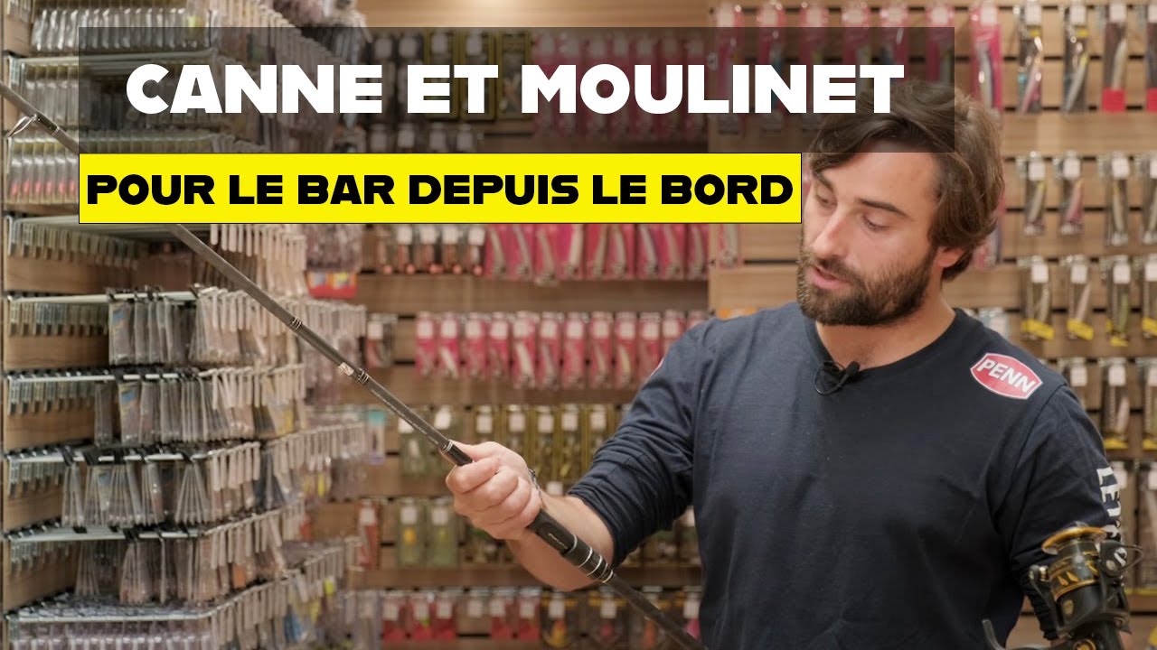P&ecirc;che du bar depuis le bord : pr&eacute;sentation d'un ensemble canne + moulinet Penn