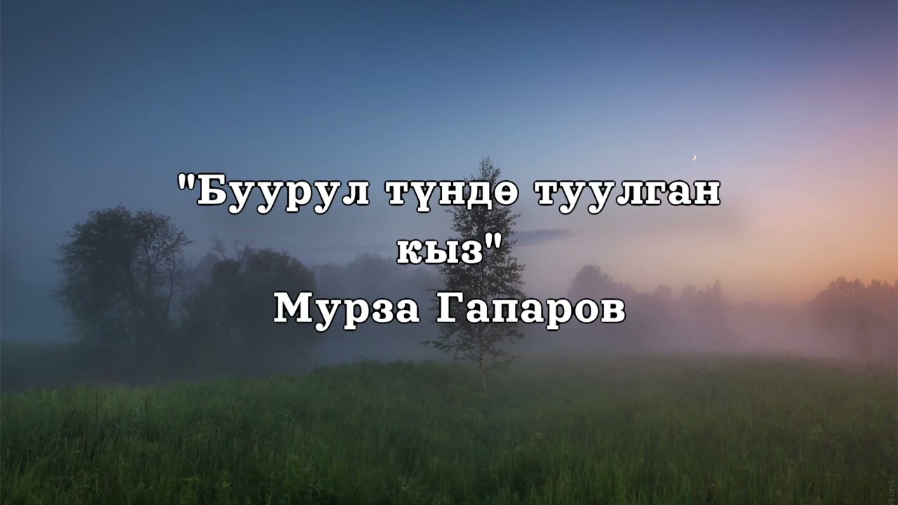 Мурза Гапаров | Буурул түндө туулган кыз | Аудио китеп