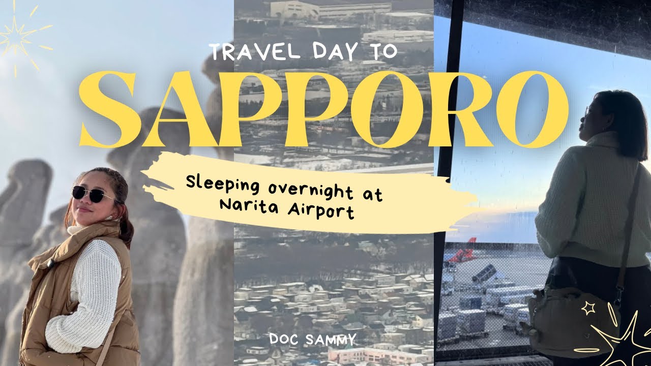 JAPAN VLOG 🇯🇵 Sleeping Overnight At Narita Airport + Travelling back to SAPPORO