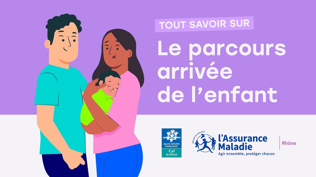 Tutoriel - Tout savoir sur le parcours arrivée de l'enfant avec la CPAM et la Caf du Rhône
