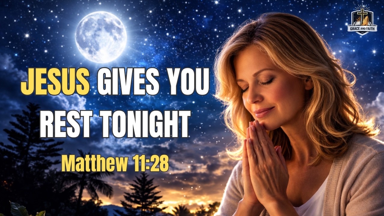 Night Prayer: Matthew 11:28  Sleep in Peace Tonight  For Those Who Are Tired and Burdened 🙏💤