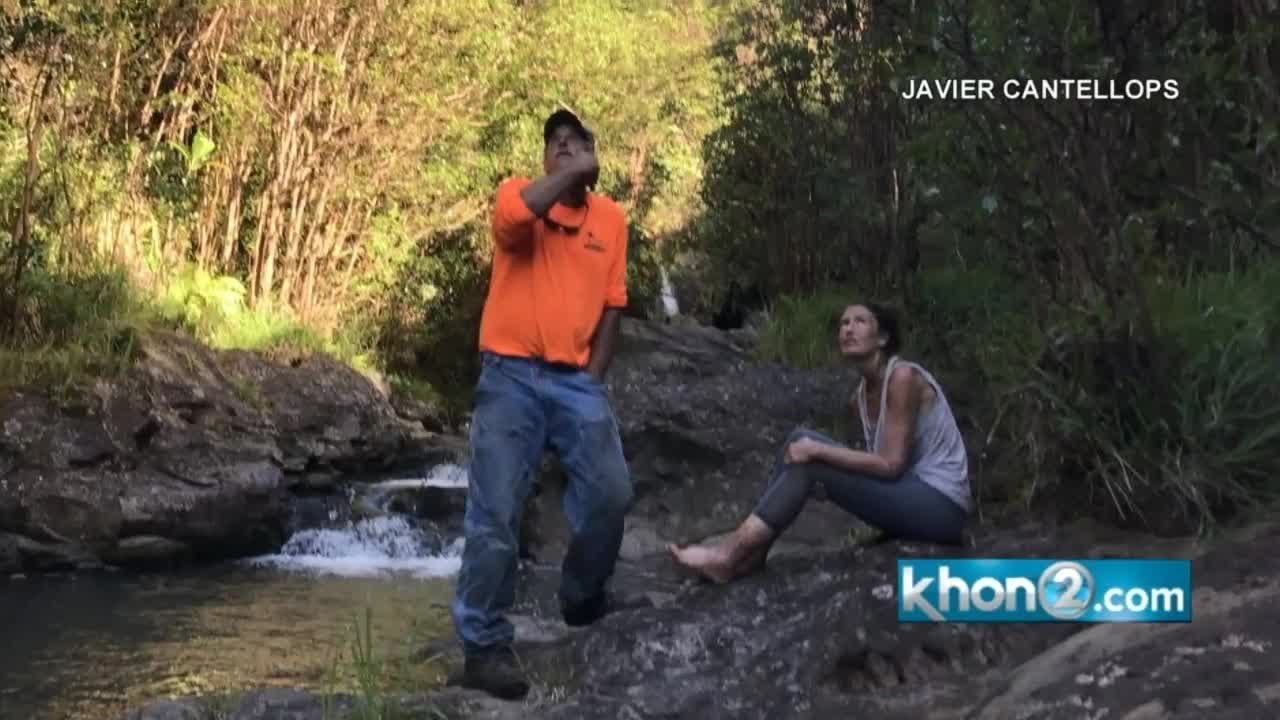 Footage of Amanda Eller's rescue