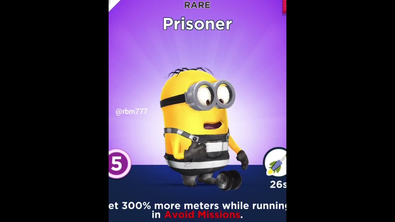 Minion Rush Prisoner Minion shorts