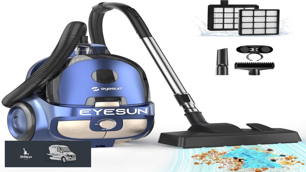 Bagless Canister Vacuum Cleaner 1600W Powerful High Suction Bagless Canister Vac with 4.5QT