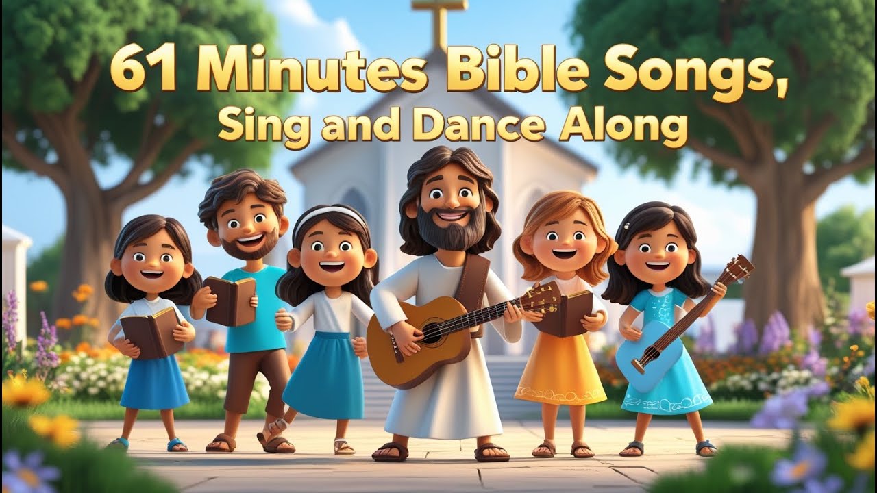 61 minutes Christian Educational Bible fun songs compilations.