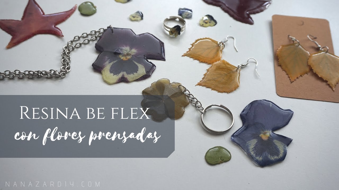 Joyería de RESINA con FLORES SECAS (encapsular plantas) | Dried Flower Epoxy Jewelry #RESINPRO