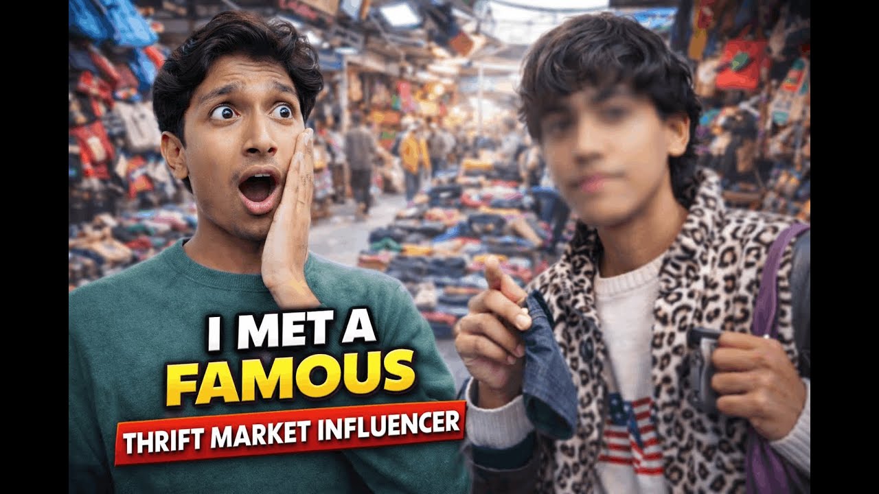 Met a Famous Thrift Market Influencer 😳🔥