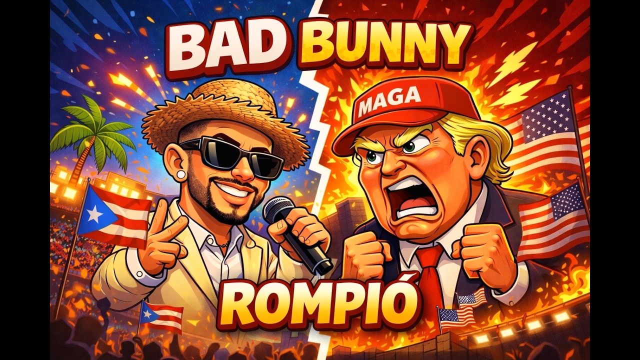 Bad Bunny rompió: ironía y triunfo cultural |  #BadBunny #BenitoRompio  #SuperBowl #maga #trump