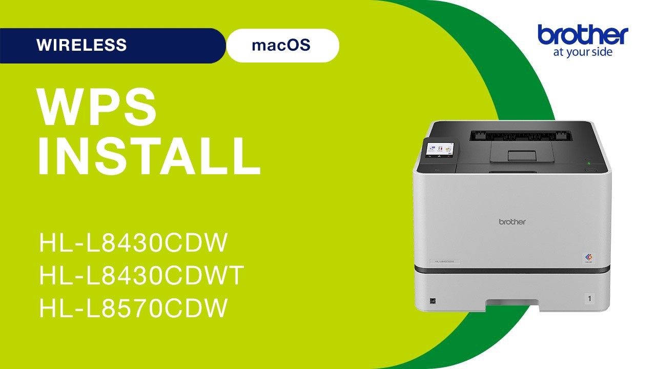 HLL8430CDW set up wireless with WPS - Mac
