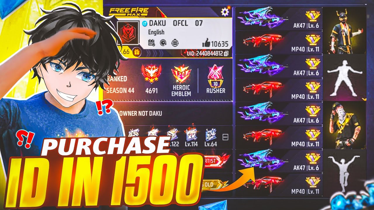 only 1500 Purchasing MOST Rare id ? 🤔